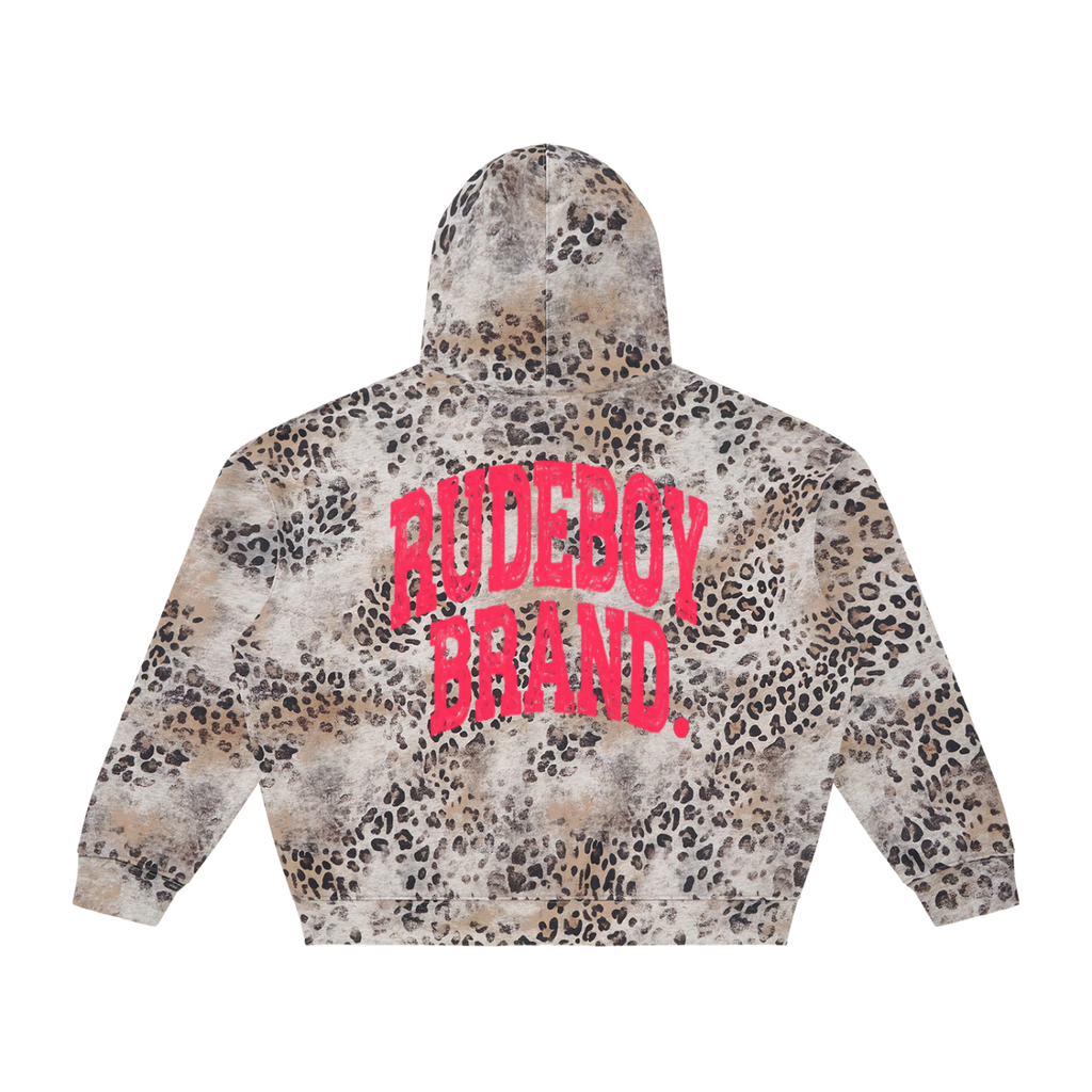 Leopard Full Zip Hoodie
