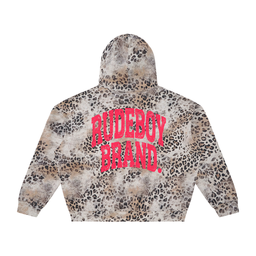 Leopard Full Zip Hoodie