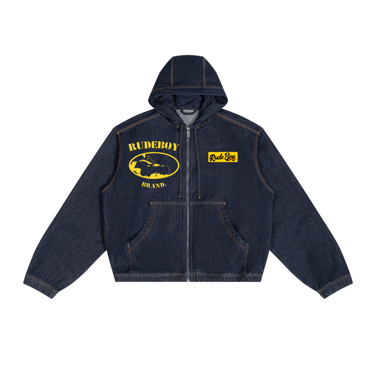 FTC  Hooded Denim Jacket